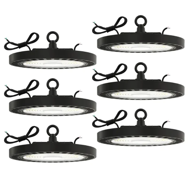 Sunco Lighting Ufo LED High Bay Light, Lighting for Warehouse, 5000K, UL 6 Pack