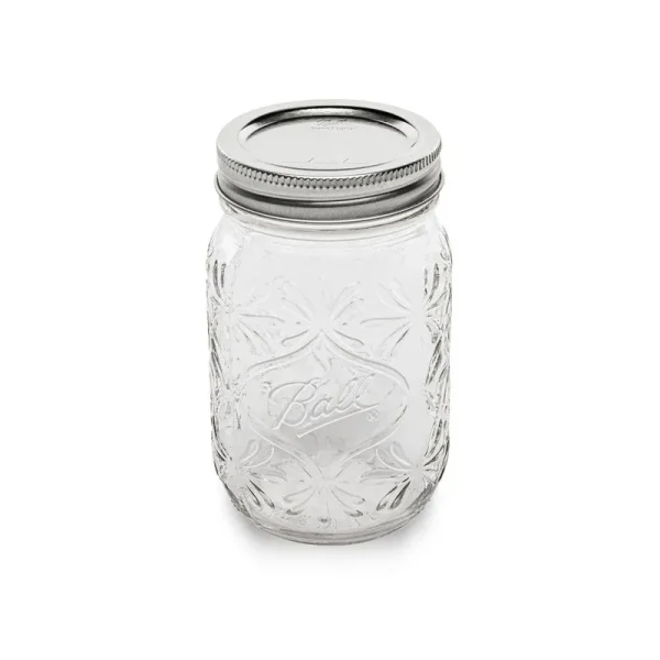 Ball 4-Count Regular Mouth Pint 140th Anniversary Jars