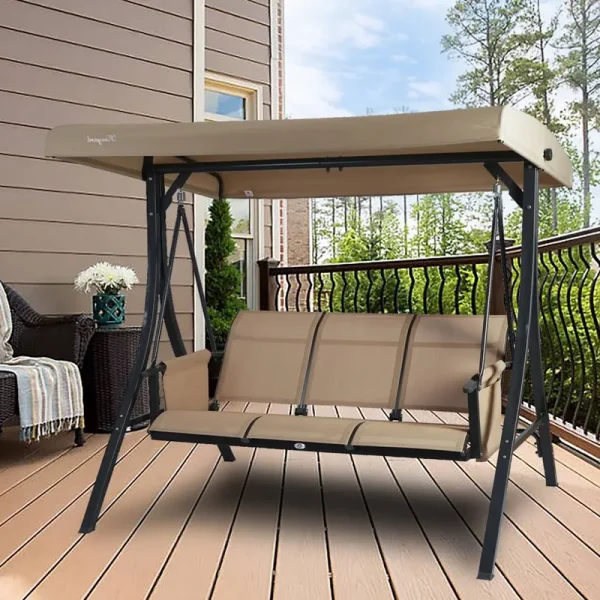 Winston Porter Otteridge Patio Porch Swing with Stand