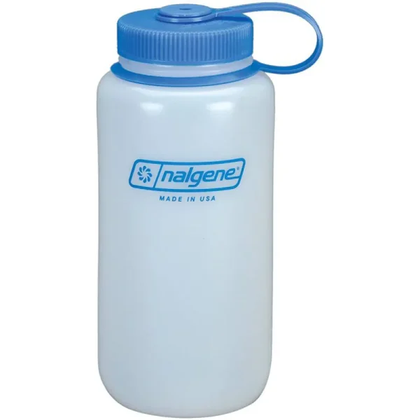 Nalgene 32 oz Wide Mouth Bottle, Loop-Top, White