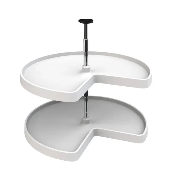 Rev-A-Shelf Kidney 28'' 2 Shelf Lazy Susan, White