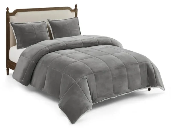 Ugg Blissful Sherpa Comforter Set, King, Seal