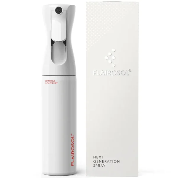 Flairosol The Original Spray Bottle for Hair Face Tanning and More Ultra Fine Continuous Mist with 1001 Uses. Trusted by Professionals. Patented