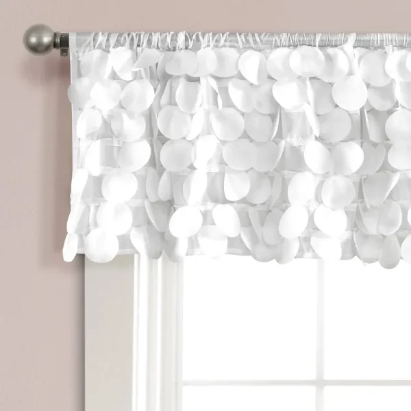 Lush Decor Gigi Valance White 70x14