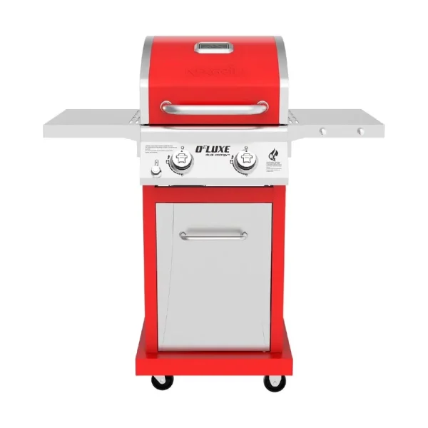 Nexgrill Deluxe 2 - Burner Gas Grill with 401 SQ in Grate, 28000 Btus, Stainless Steel Control Panel & Foldable Side Table, Propane BBQ Grill for Outdoor Cooking, Patios, Backyards and More - 720 - 0864R