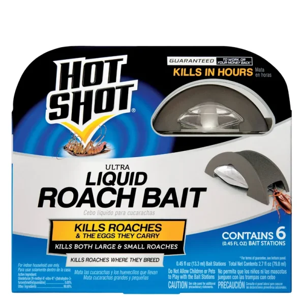 Hot Shot Ultra Liquid Roach Bait, 6-ct