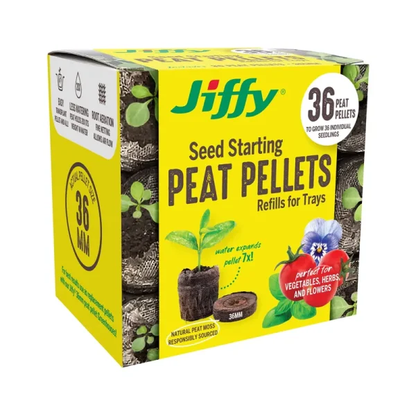 Jiffy 36mm Peat Pellet Refill - 36 Pack