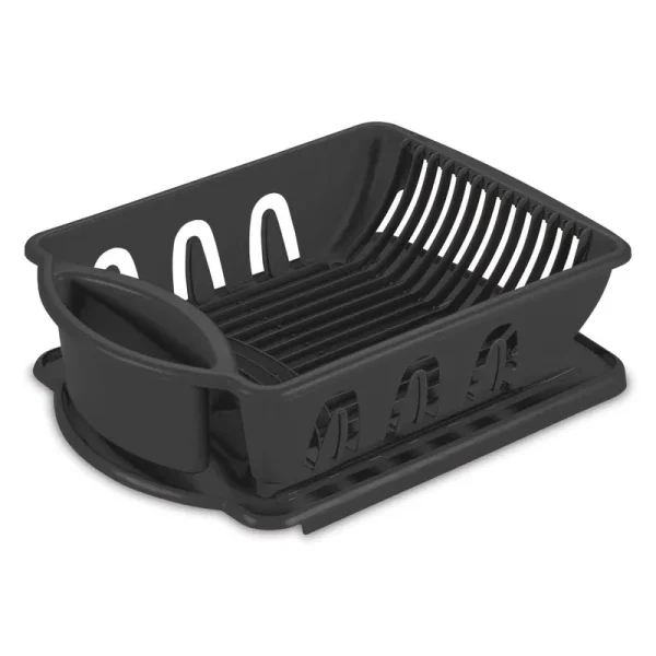 Sterilite 06219006 Black Sink Set - 2 pack