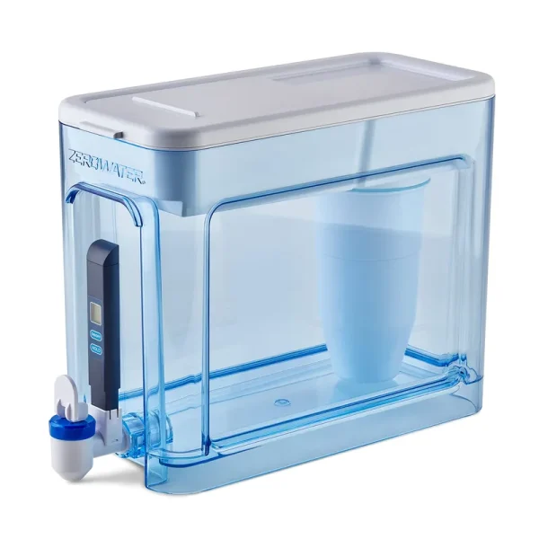 ZeroWater Ready-Read 32 Cups Blue/White Water Filtration Dispenser
