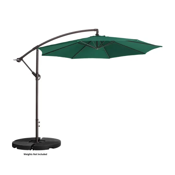 Nature Spring Offset Swivel Patio Umbrella - Green