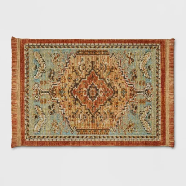 Threshold 2'x3' Woven Accent Rug Floral