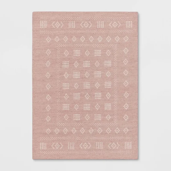 4'x5.6' Vintage Kids' Rug Pink - Pillowfort