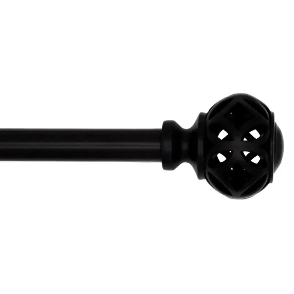 Mainstays Single Curtain Rod Set - Black - 1 Each
