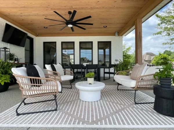 Hauteloom Anah Cream Outdoor Rug - 7'10" x 10' Rectangle