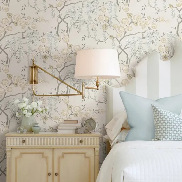 Brewster 2785-24833 Citrine Peony Tree Wallpaper