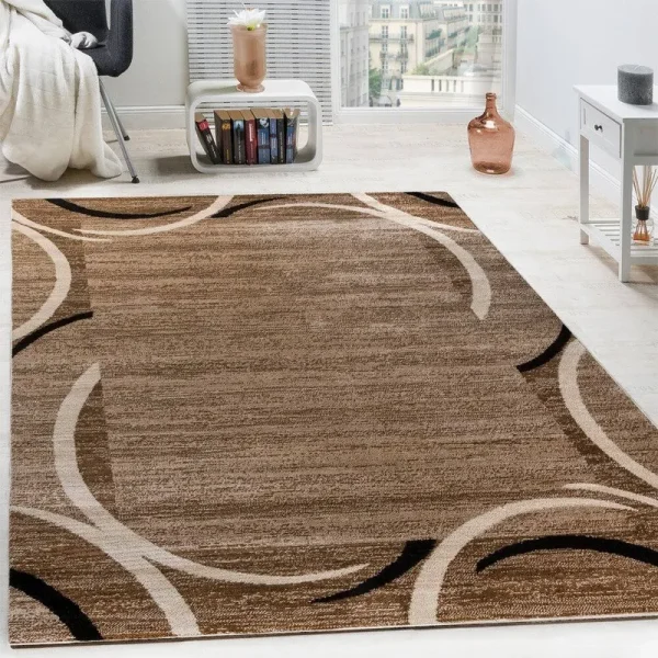 Foerster Abstract Beige Area Rug Orren Ellis Rug Size Rectangle 7'10