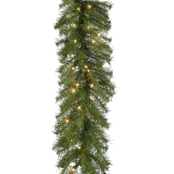 National Tree Norwood Fir Garland with Clear Lights 9'