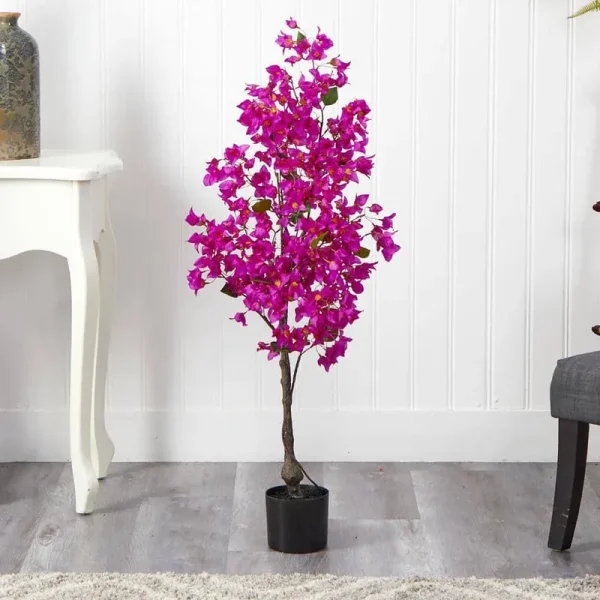 4 ft. Purple Bougainvillea Artificial Tree