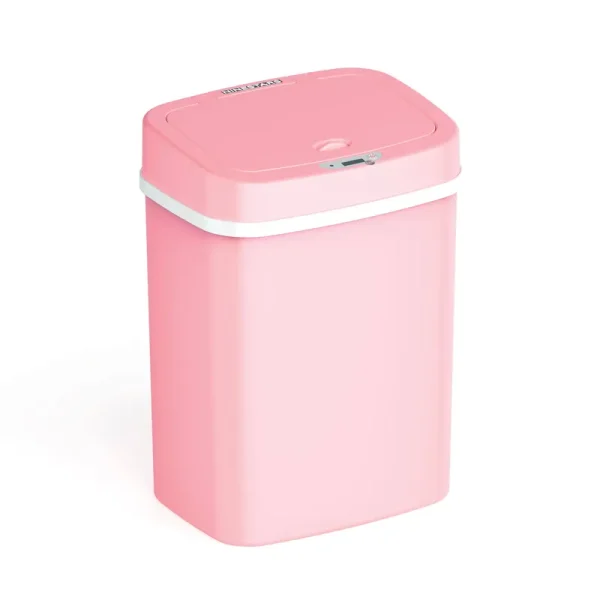 Ninestars 3 Gallon Pink Motion Sensor Trash Can