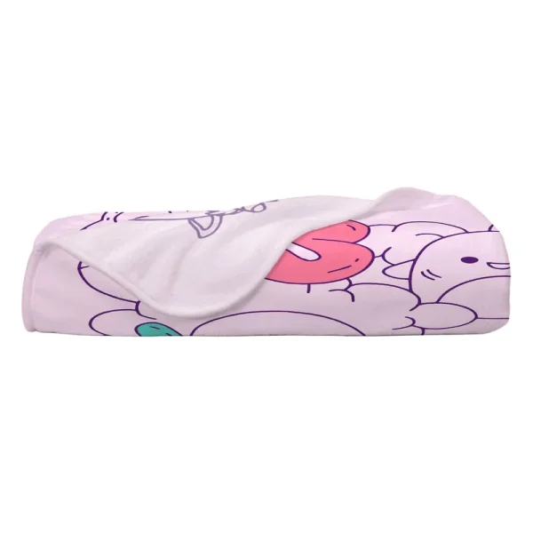 Squishmallows Plush Throw Purple Super Soft 46in x 60in, Size: 46 x 60