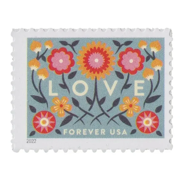 Forever Stamps 2022 Love – Love Greeting. First-Class Postage