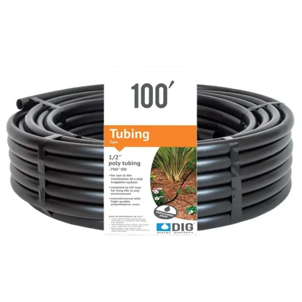 Dig B36 1/2-ft. x 100-ft. Poly Tubing