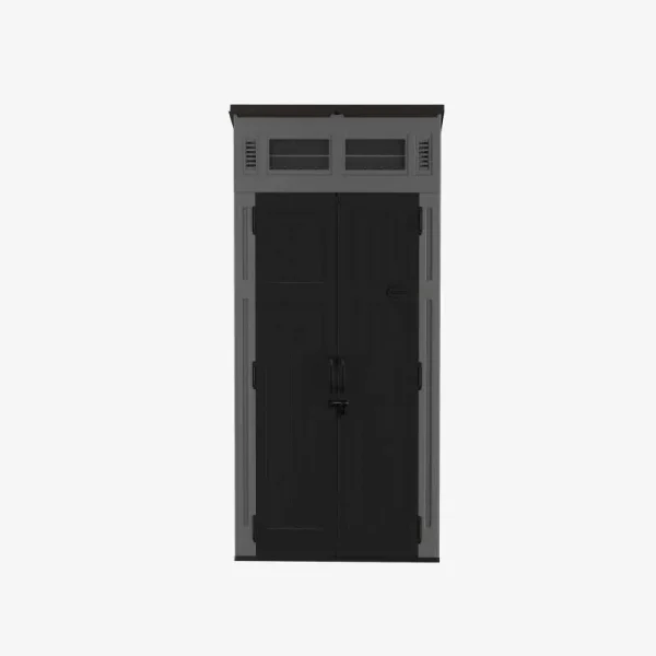Suncast Modern 6 ft. x 5 ft. Resin Storage Shed, Grey