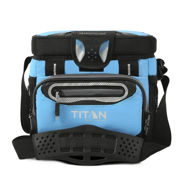Arctic Zone Titan Deep Freeze 9 Can Zipperless Hardbody Cooler, Process Blue (5-99090-30-0e)