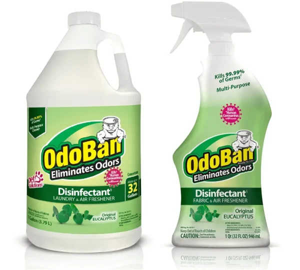 OdoBan Odor Disinfectant Eucalyptus 1 Gallon Concentrate 32 oz. Ready to Use