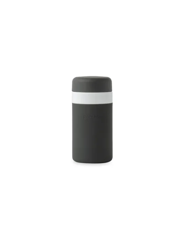 Porter Insulated Ceramic Bottle, Charcoal / 12 oz