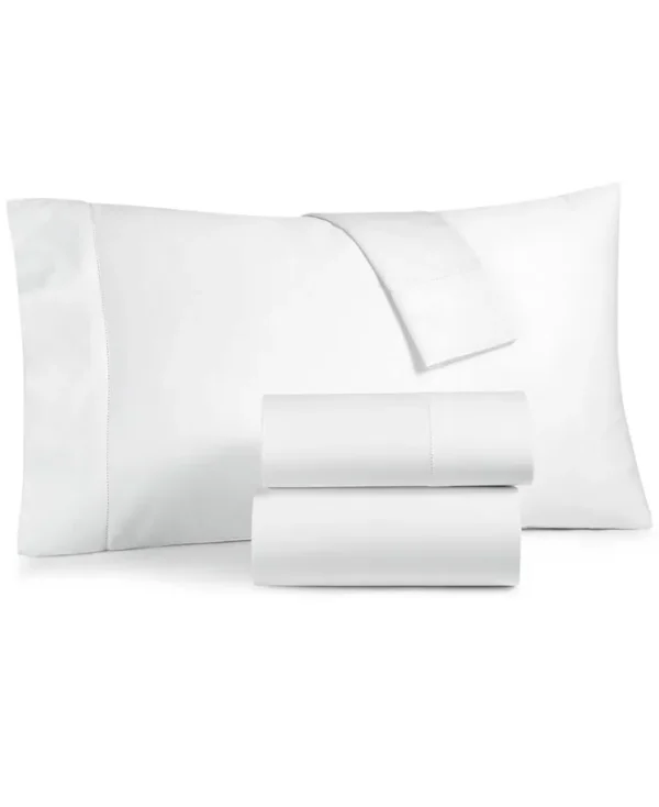 Charter Club Damask 100% Supima Cotton 550 Thread Count 3 Pc. Sheet Set, Twin - White