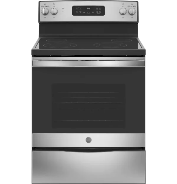 GE 30" Free Standing Electric Range-Stainless Steel-JB645RKSS