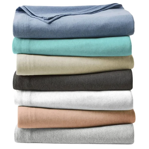 Soft Tees Luxury Cotton Modal Jersey Knit Sheet Set (Chambray/Full)