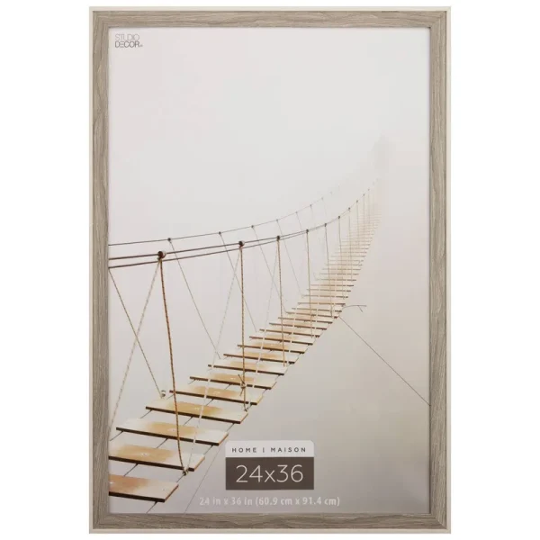 Studio Decor 24" Home Graywash & White Frame - Each