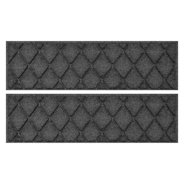 Weather Guard Argyle 8.5" x 30" Stair Treads in Charcoal (Set of 4)
