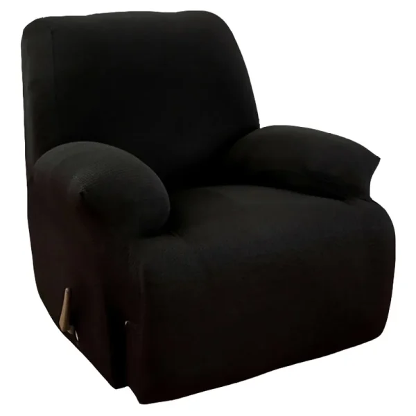 1 Piece Stretch Recliner Slipcover Stretch Fit Lazy Boy Recliner Cover - Black
