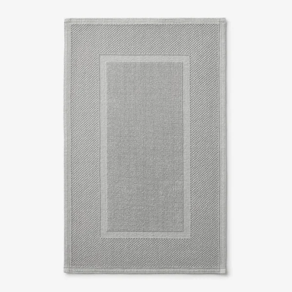 The Company Store Legends Luxury Sterling Light Gray 50 in. x 30 in. Cotton Bath Mat
