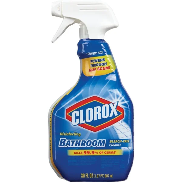 Clorox 08033 Disinfecting Bathroom Cleaner, Bleach Free 30 oz (9/Case)