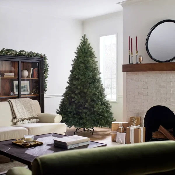National Tree 7.5' Feel Real Downswept Douglas Fir Hinged Tree