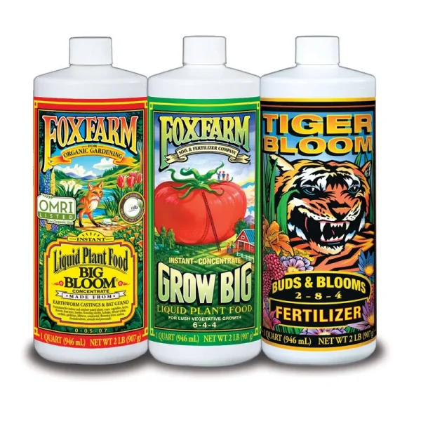 Fox Farm FX14049 Liquid Nutrient Trio Soil Formula: Big Bloom Grow Big Tiger