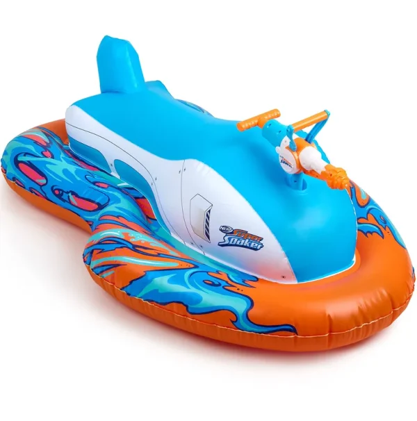 Nerf Super Soaker Stormforce Ride-On Racer Inflatable Pool Float ,