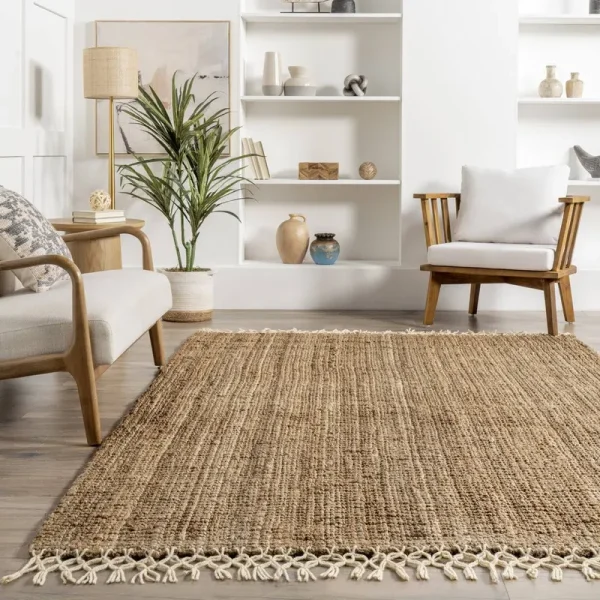 Werts Handmade Tufted Brown Area Rug Bay Isle Home Rug Size: Rectangle 4' x 6'