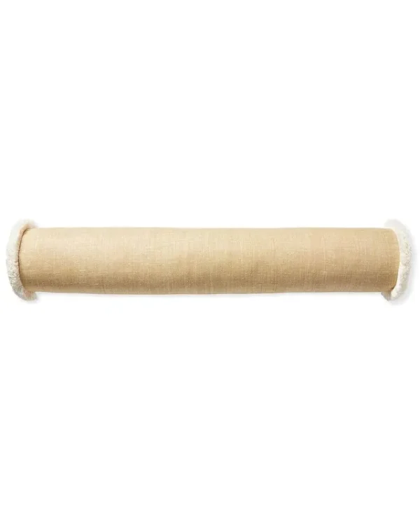 Serena & Lily Bowden Linen Pillow - Wheat - One Size