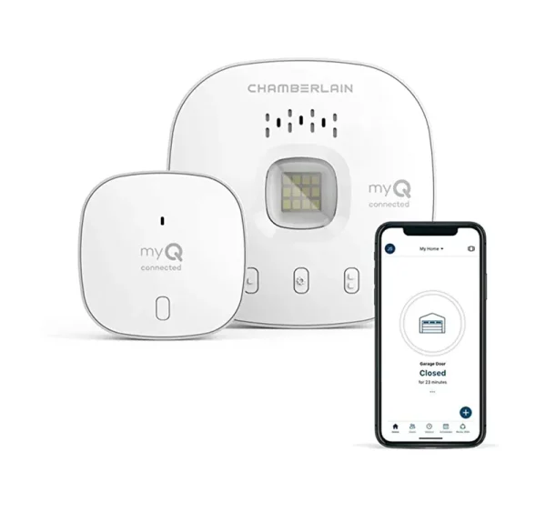 MyQ Chamberlain Smart Garage Control - Wireless Hub and Sensor White