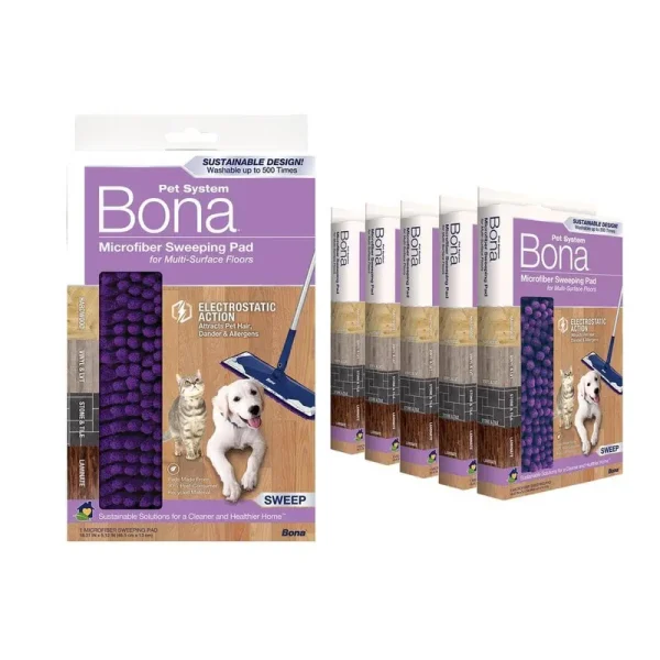 Bona Microfiber Sweeping Pad Pack of 6
