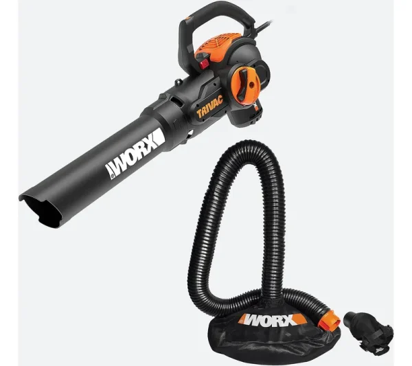 Worx WG524 TriVac 12-Amp Electric 3-in-1 Blower / Mulcher / Yard