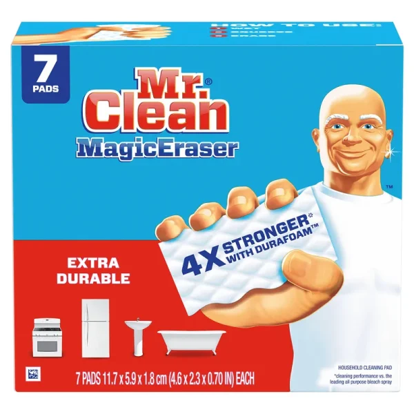 Mr. Clean Magic Eraser Cleaning Pad, Household, Extra Durable - 7 pads