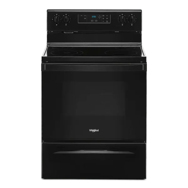 Whirlpool 30 In. 5.3 Cu. Ft. 4 - Burner Electric Range in Black with Storage Drawer