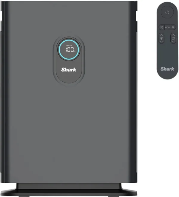 Shark HE402 Air Purifier 4 True HEPA 1000 sq. ft. Charcoal Gray