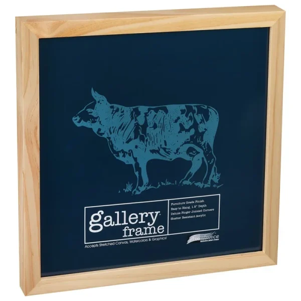 Ambiance Gallery Wood Frame Single 6x6" - Natural